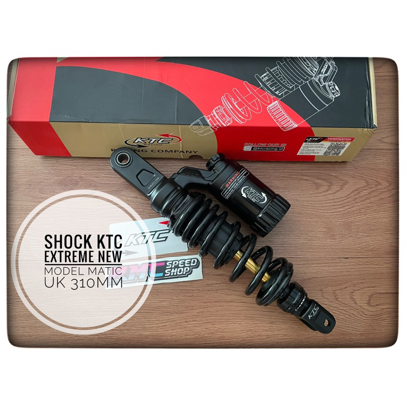 Shock Ktc extreme matic ukuran 310mm original / Shock Ktc racing matic ukuran 310mm ori