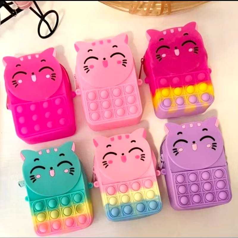 Tas Pop It Anak / Tempat Pensil Pop It / Sling Bag Pop It / Aneka Tas Pop It