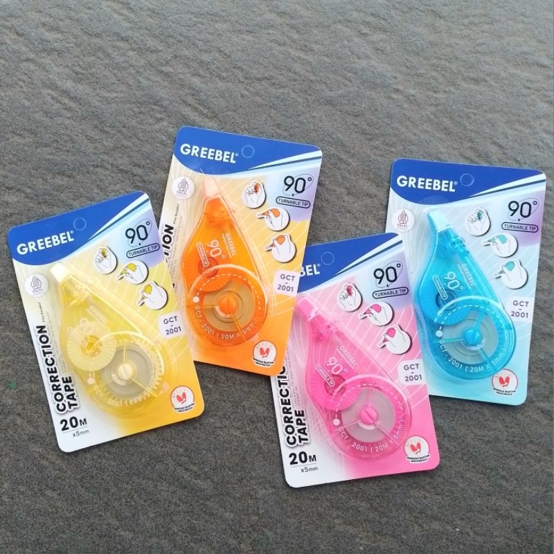 

TIPE-X Kertas Correction Tape Greebel GCT-2001 20 Meter ( Pcs ) [ Original ]