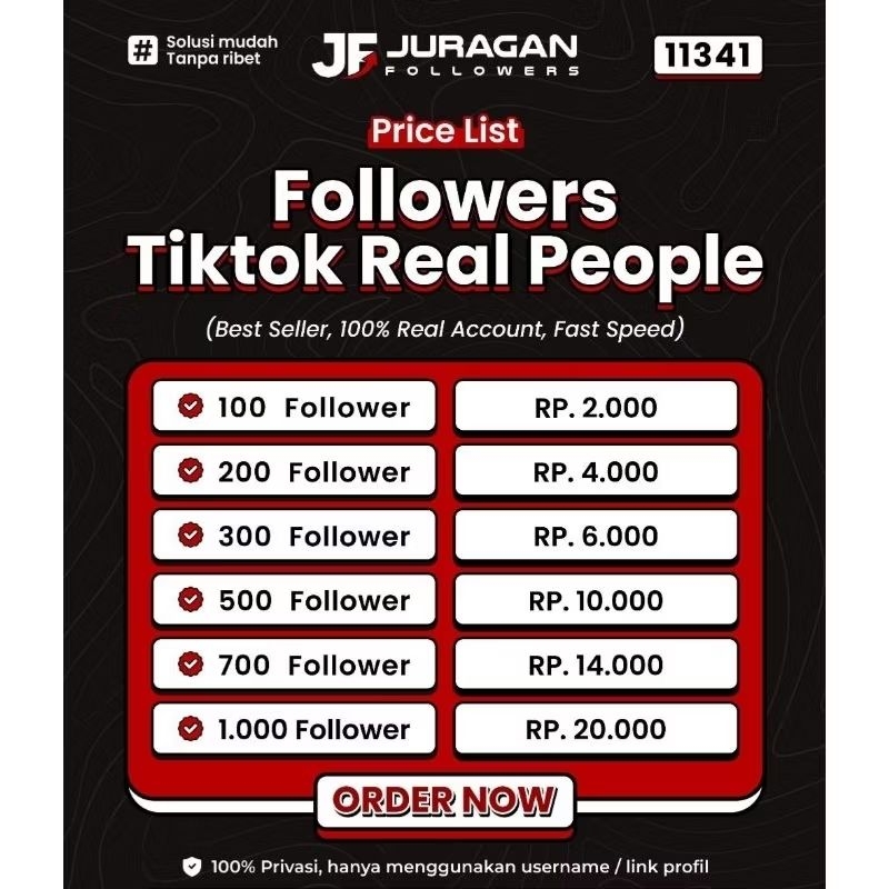 FOLLOWER TIKTOK TERMURAH BERGARANSI