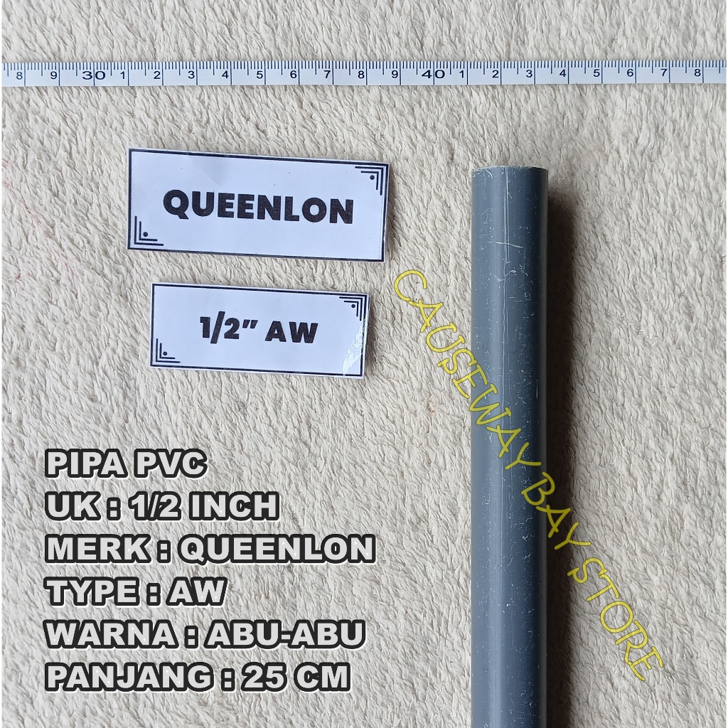Pipa PVC 12 INCH TYPE AW QUEENLON ABU-ABU
