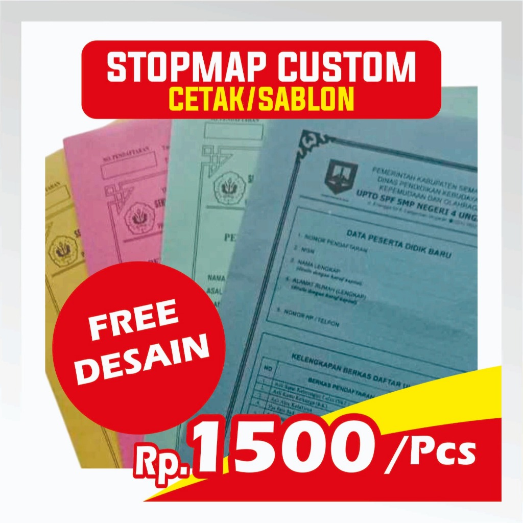 

STOPMAP CUSTOM Murah KERTAS HVO dan BC ( Free Desain )