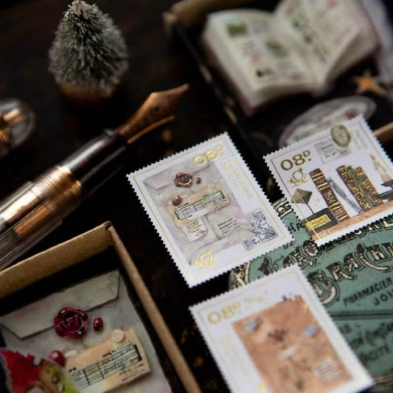 

OURS Stamp Sticker - Desk of botanist . wayfarer