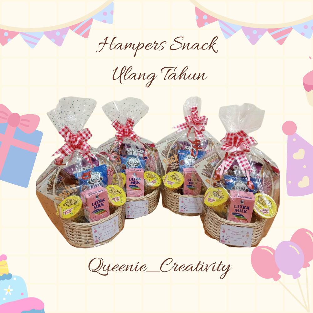 

Hampers Snack Ulang Tahun | Parcel Snack | Gift Snack Birthday | Parcel Makanan Keranjang