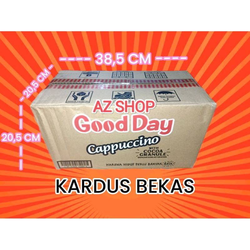 

KARDUS BEKAS GOOD DAY CAPPUCCINO ( SINGLE WALL )