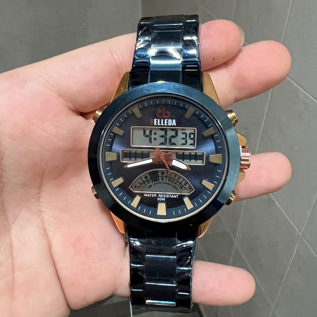 JAM TANGAN PRIA WATER RESISTANT - BELLEDA B-9116 ORIGINAL