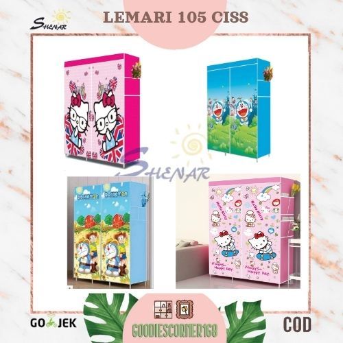 Lemari 105 ciss / Lemari baju / Lemari baju murah / Lemari gantung shenar / Lemari portable / disney