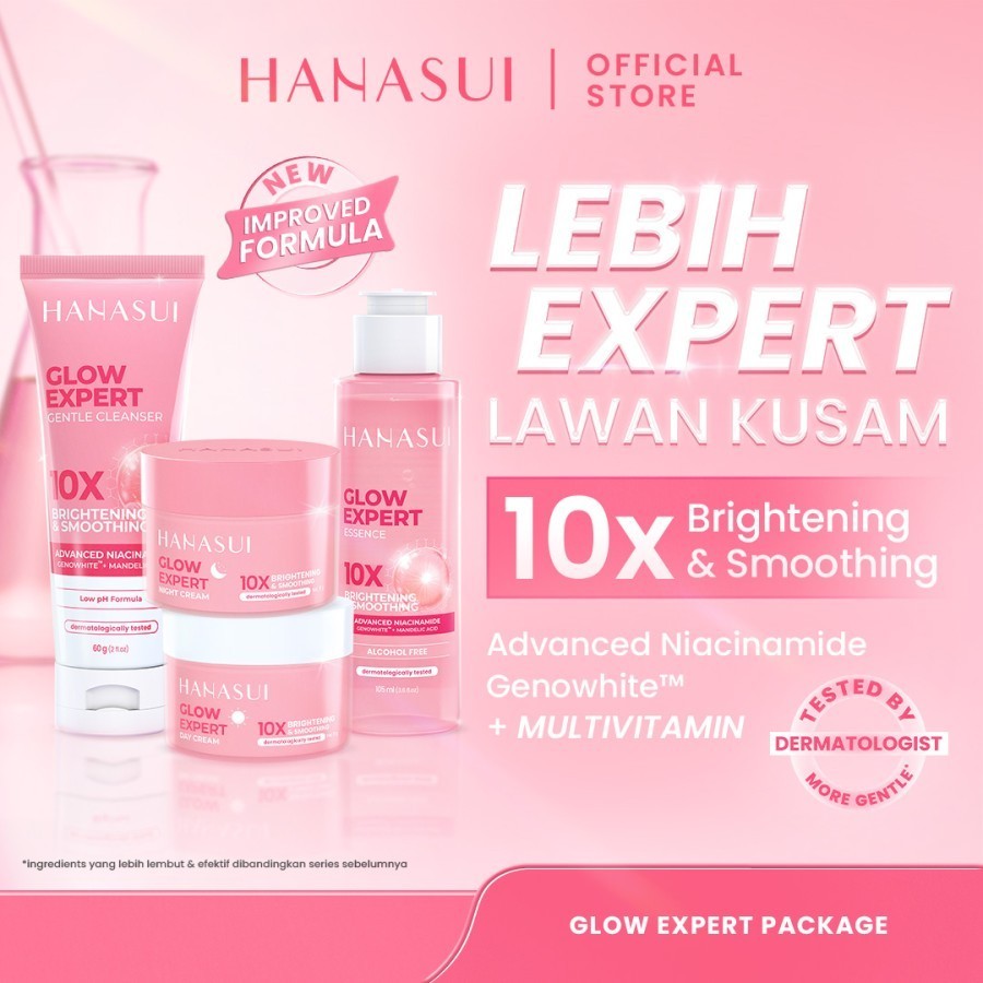 SKINCARE HANASUI GLOW EXPERT SERIES - 1 PAKET SKINCARE HANASUI - Skincare glow SPESIAL PACKAGE