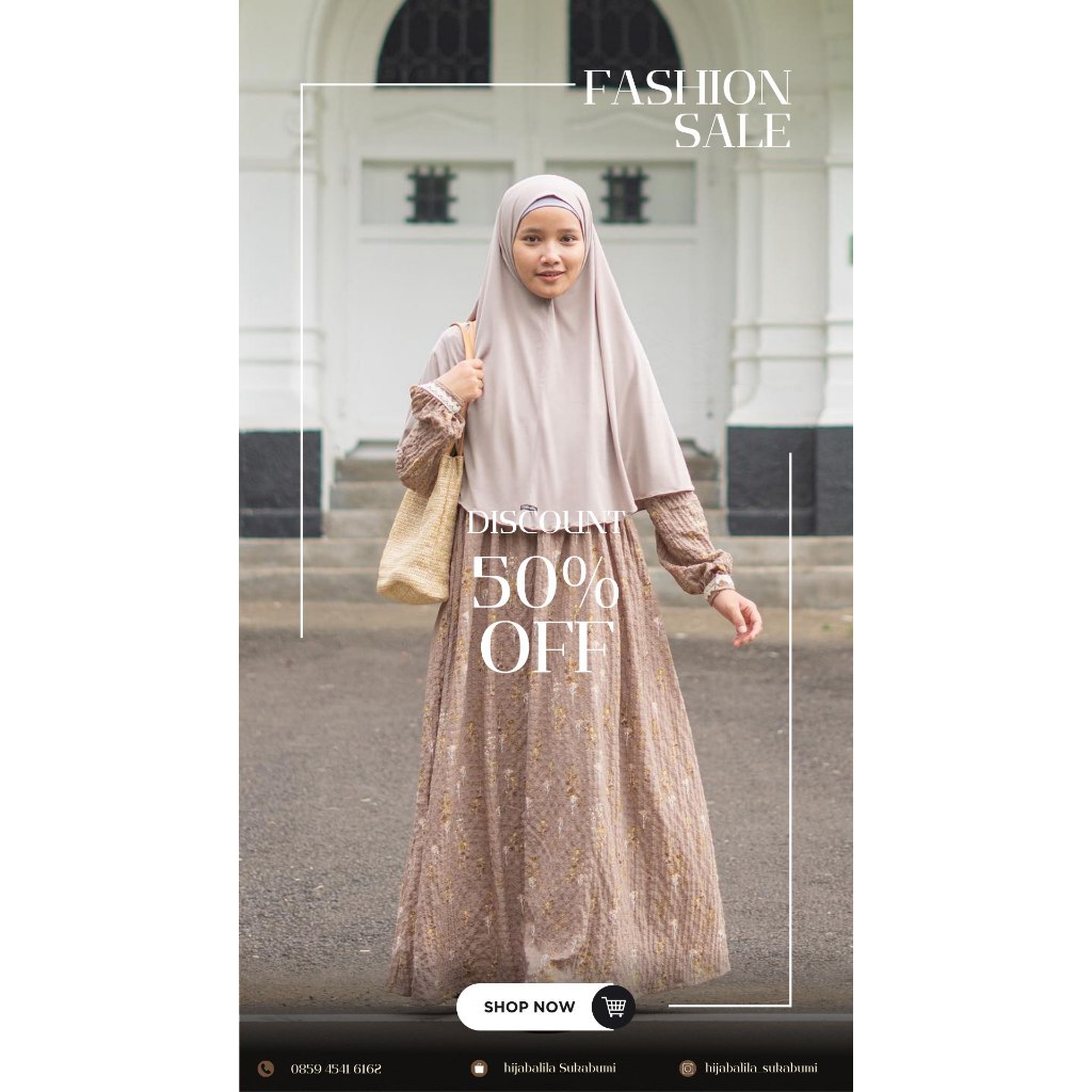 PROMO CUCI GUDANG GAMIS DAN KHIMAR HIJAB ALILA MURAH MERIAH