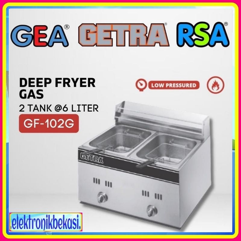 GETRA GF 102 G FRYER / GETRA DEEP FRYER GAS GF 102 G / GETRA GAS DEEP FRYER GF 102 G
