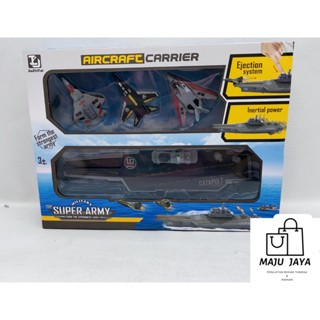Mainan Anak Kapal dan Pesawat Tempur - Aircraft Carrier Military Top Super Army TRB-010 Set military