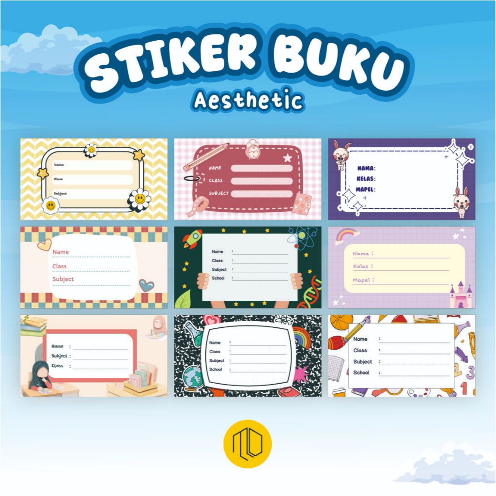 

(isi 30 Pcs) Stiker Mata Pelajaran Nama Buku Motif Aesthetic 3 / Label Buku Pelajaran Sekolah / Stiker Label Buku Motif Pesawat / Stiker Buku Motif Angkasa / Sticker Mapel Kelas / / Stiker Mapel / Stiker Buku Tulis / Stiker Buku Pelajaran