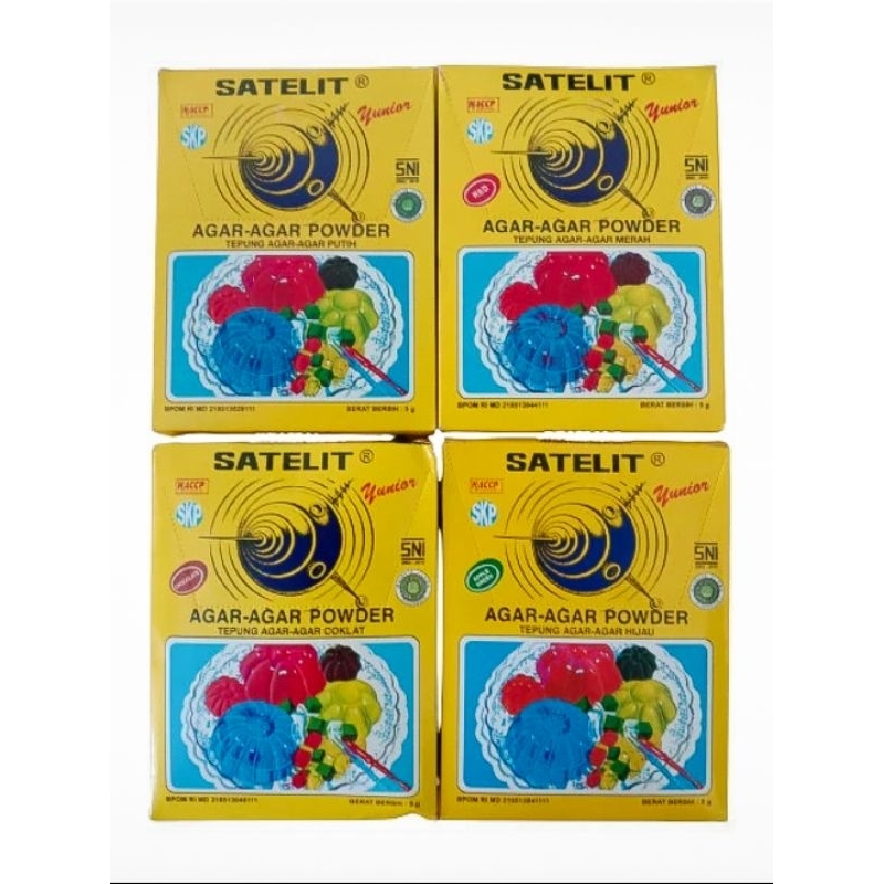 

agar-agar powder satelit yunior 1box isi 12