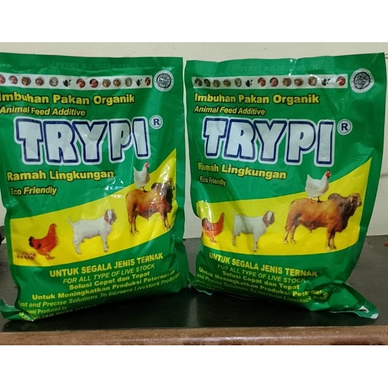 trypi pakan ternak organik serta pencegah penyakit. hewan