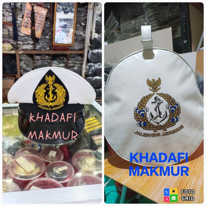 Topi pet pdu tni AL pria dan wanita