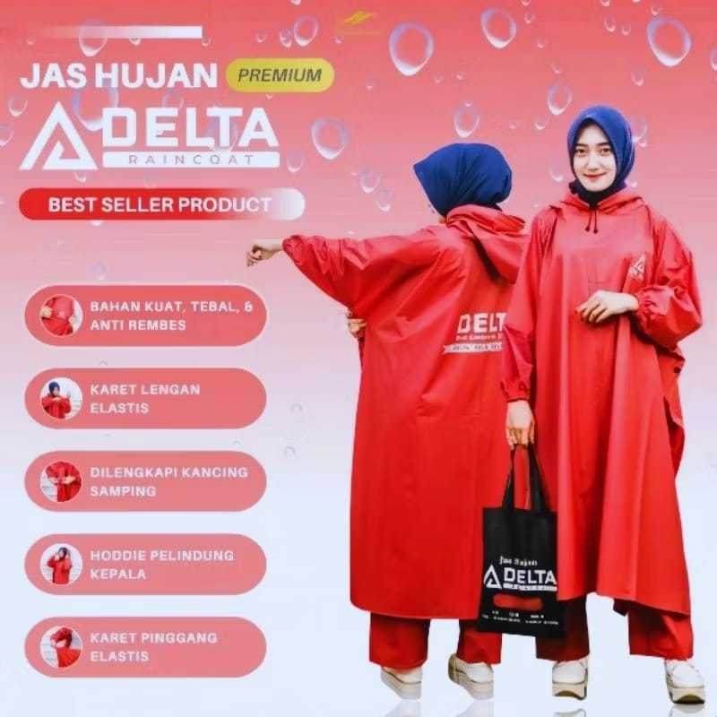 JAS HUJAN PONCO KELELAWAR +CELANA pria wanita dewasa tebal premium waterproof