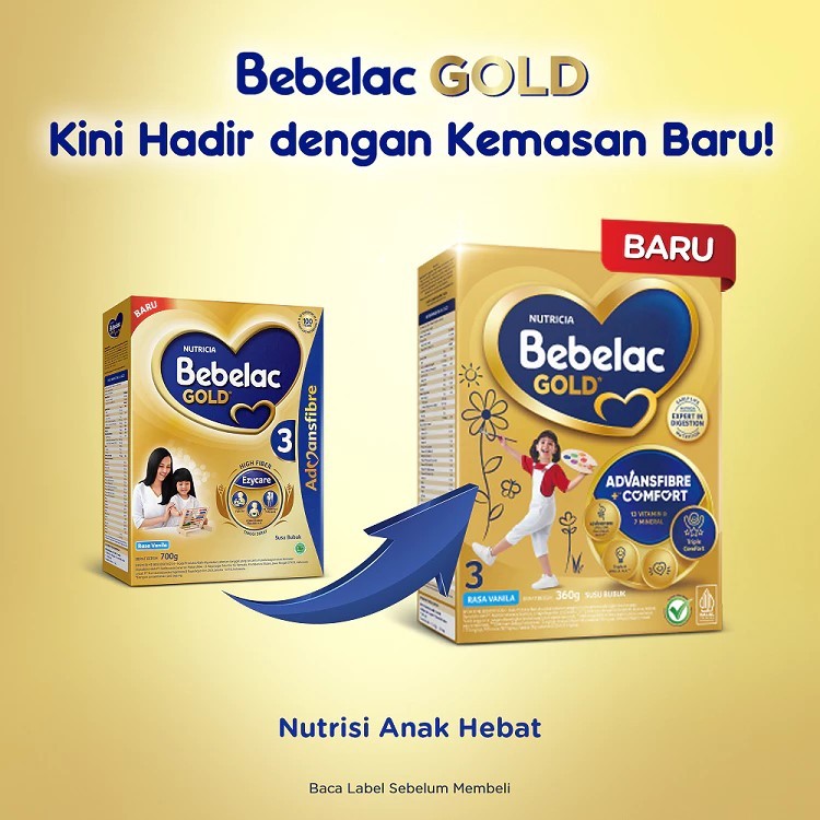 BEBELAC GOLD 3 MADU/VANILA 360/700GR