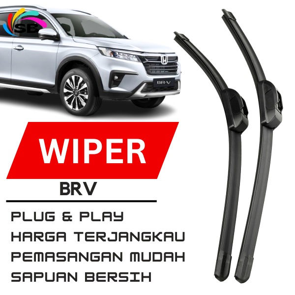 WIPER BRV 2016 DEPAN KANAN KIRI 1 SET WIPER BRV 2023 FRAMELESS WIPER 2017 WIPER BRV 2018 WIPER BRV 2