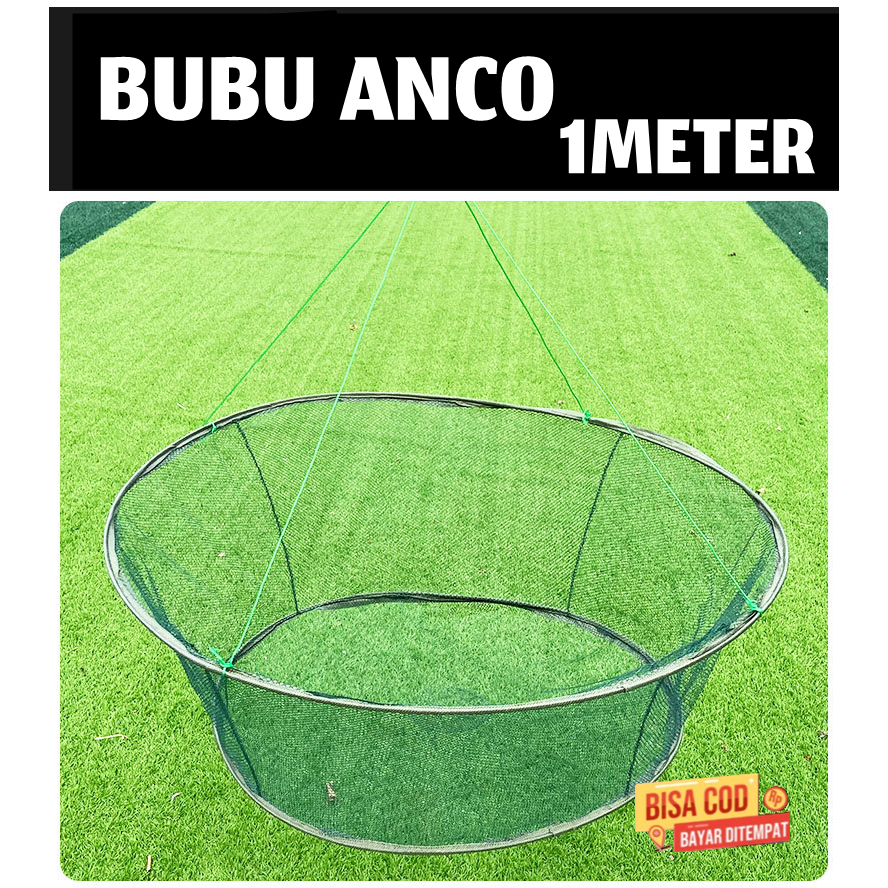bubu anco bulat siap pakai Bubu Payung lipat jaring ikan udangdll diameter 1meter