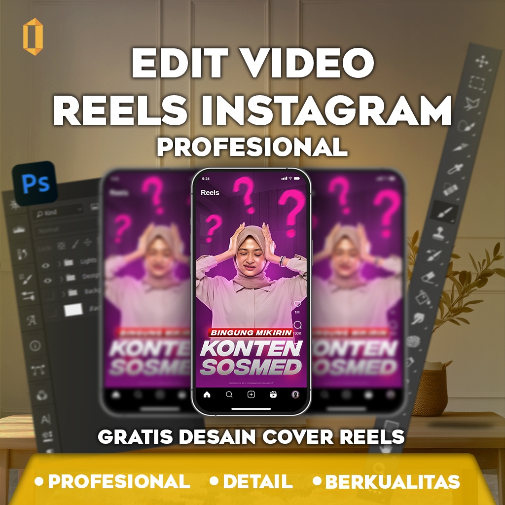 Editing Video Reels IG | Jasa Desain Konten Medsos Profesional | INSTAGRAM  | FEED | STORY | REELS