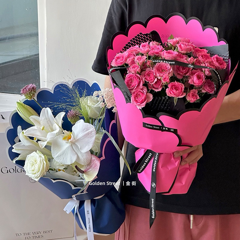 

Flower Wraping Paper Wave Edge Petal 10 Lembar