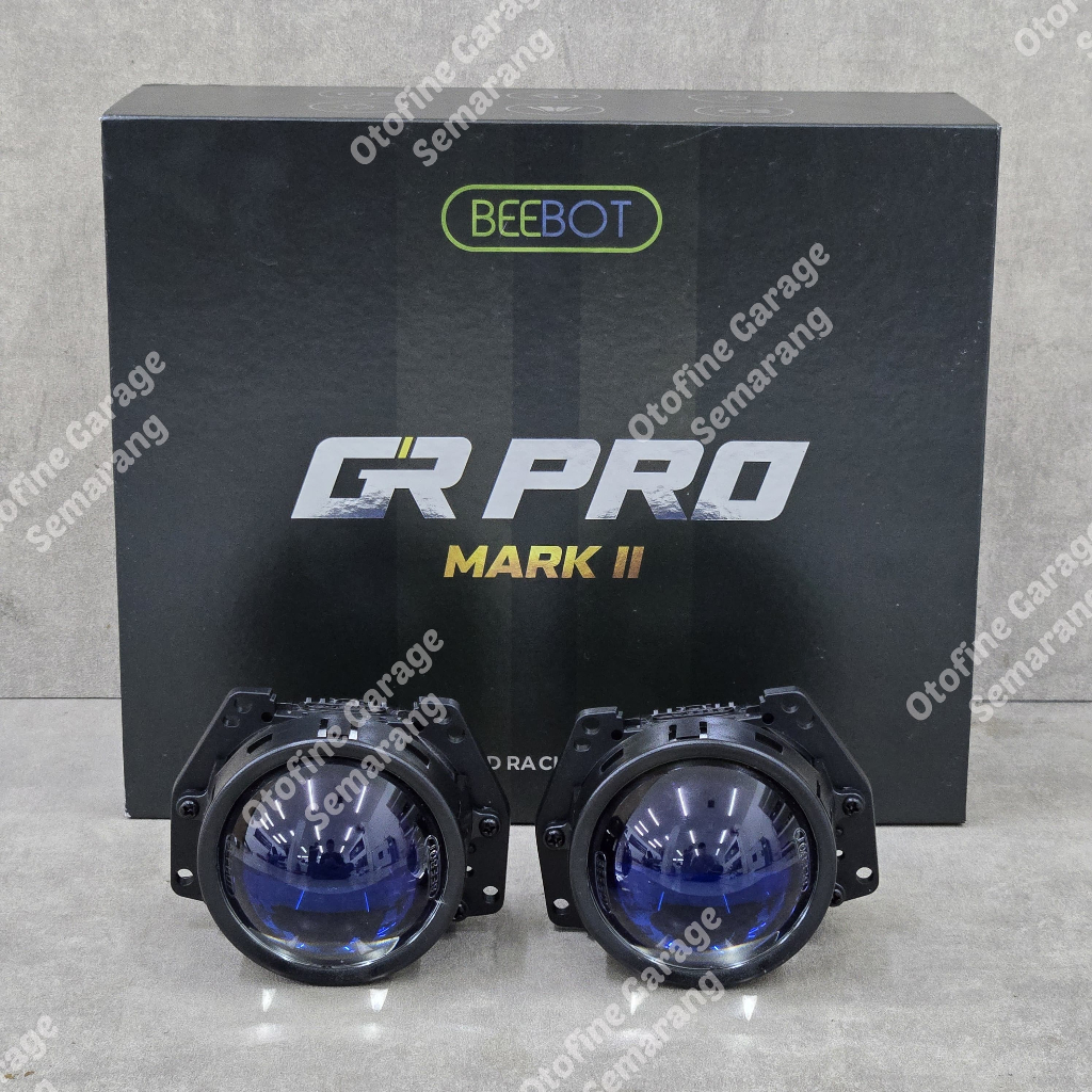 Projector BiLed Beebot GR Pro Mk2 (seri baru), 3inch Hi-Low 67/75W Flat Cut Off, PnP H4 Favorit