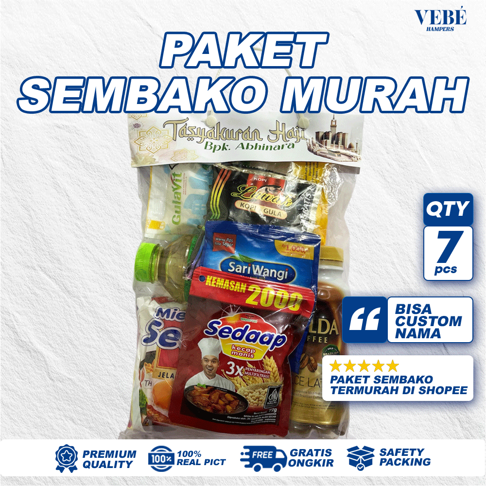 

Paket Sembako Idul Fitri Murah Parcel Lebaran Bingkisan Buket Hampers Ramadhan Lengkap ( VB 4 )