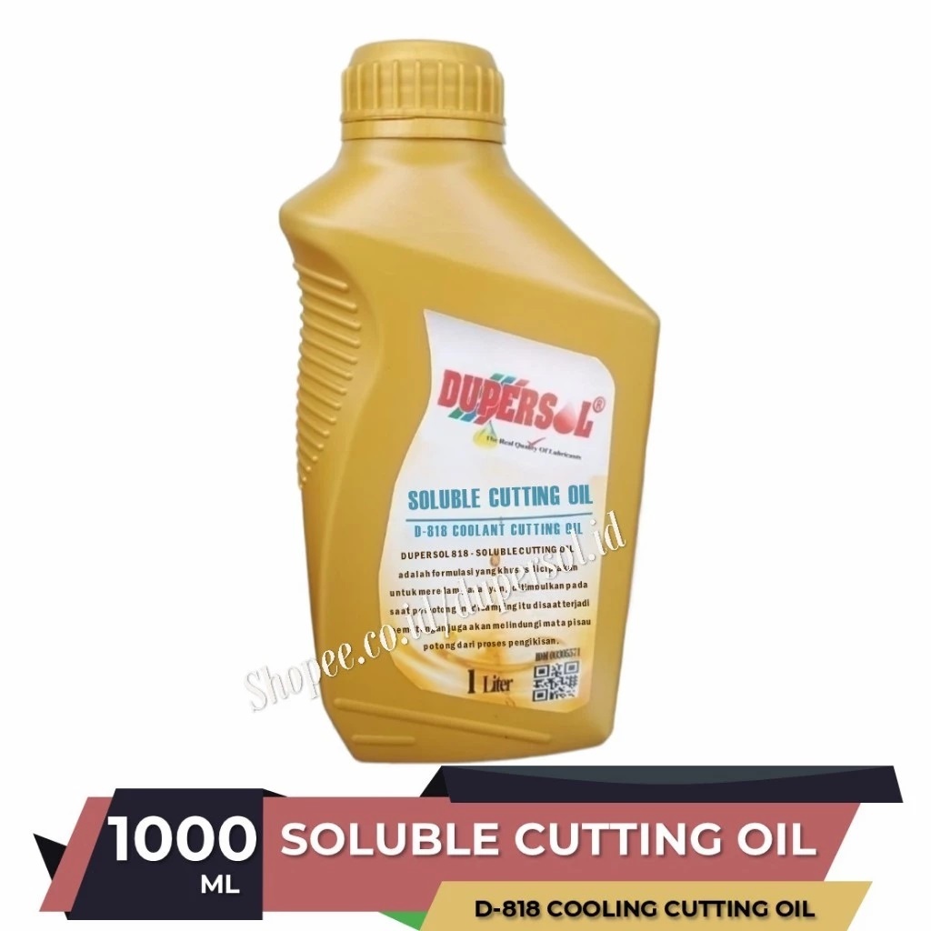 OLI DROMUS, SOLUBEL CUTTING, CUTTING OIL, DUPERSOL 818 Soluble Cutting Oil - KEMASAN 1 LITER