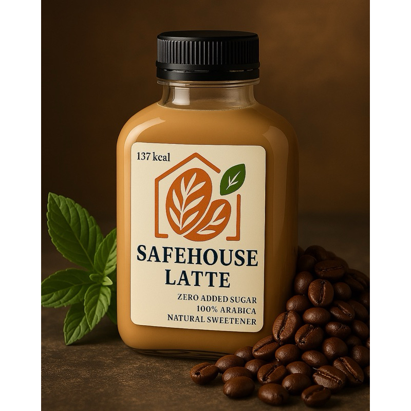 

Safehouse Latte - Kopi Susu rendah kalori Hanya 137 kkal Sehat Manis Tanpa Gula dengan Stevia