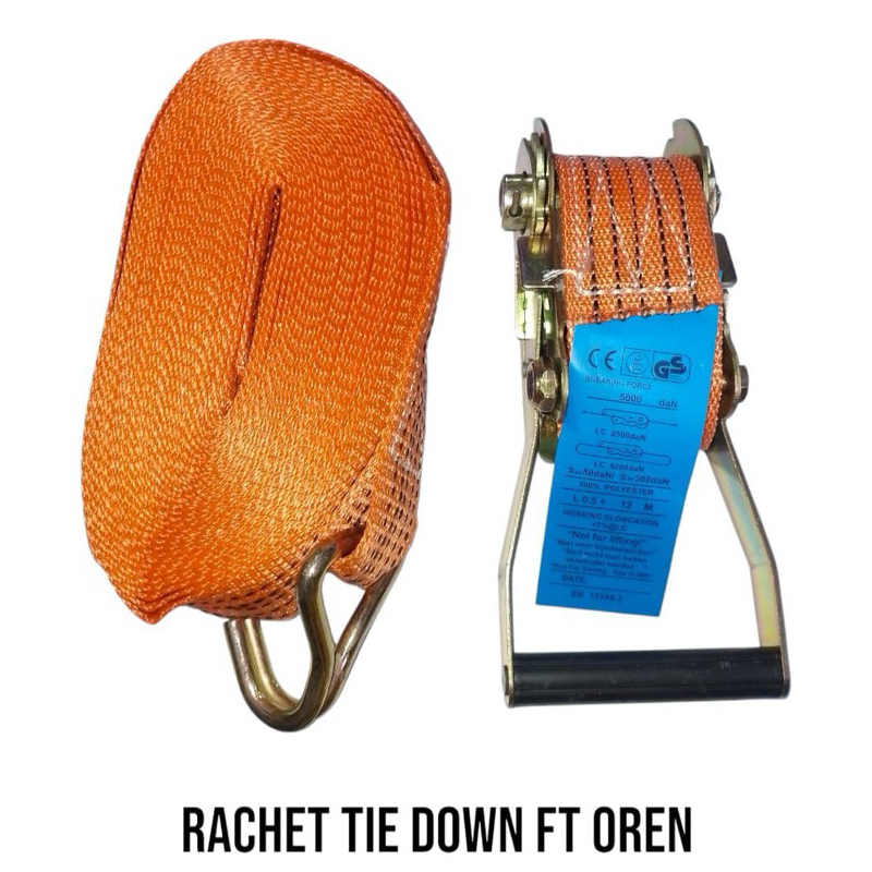 Rachet tie down 10meter | Tali krek | Tali ikat barang mobil | Tali ikat barang truk