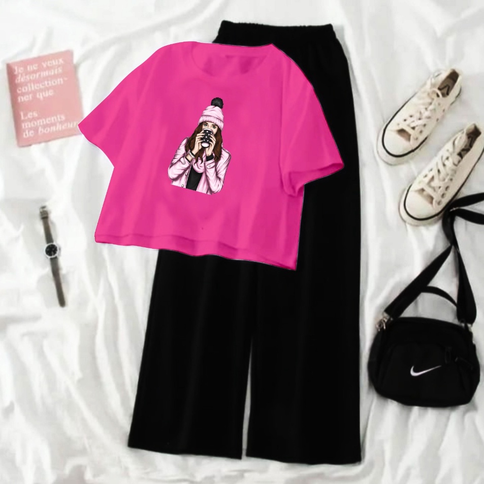 SETELAN CROP BEAR COMFORD ZONE