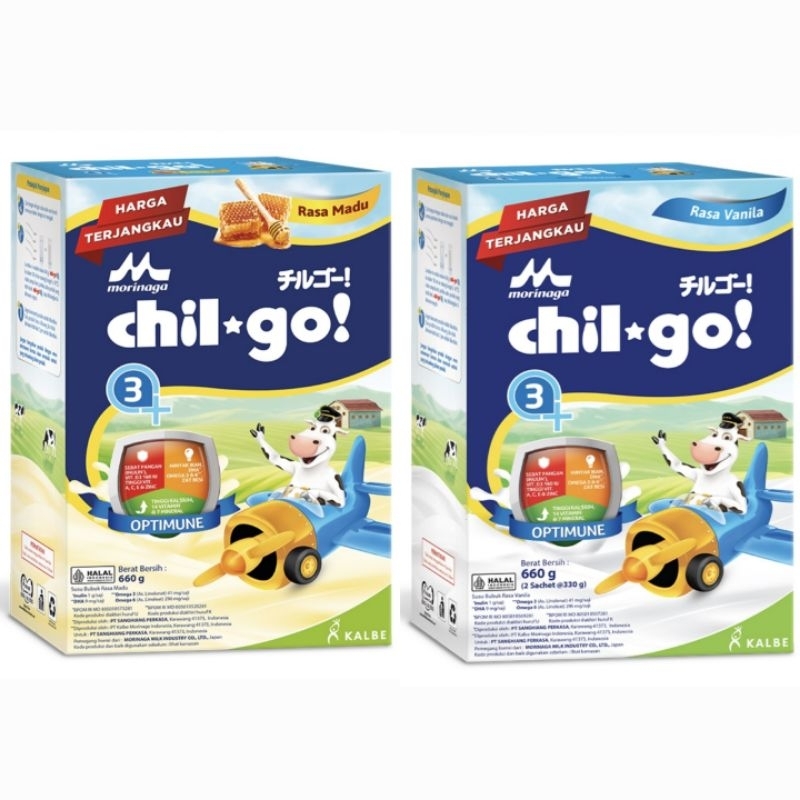

Morinaga chil-go 3+ Madu Vanila 660 g Susu Bubuk Pertumbuhan Anak 3 - 12 Tahun