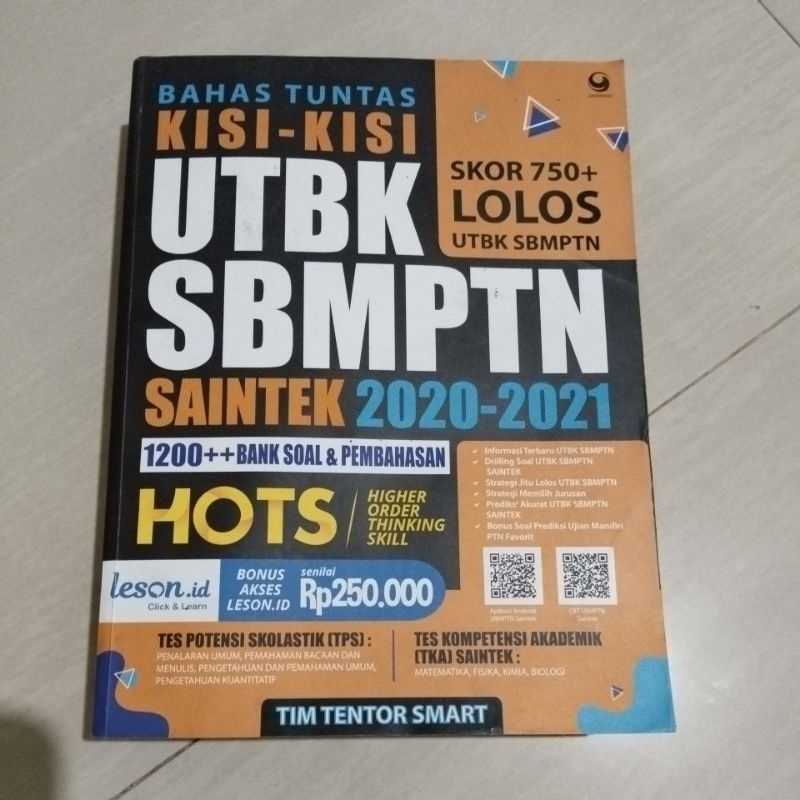 BUKU ORI BUKU BAHAS TUNTAS KISI KISI UTBK SBMPTN SAINTEK 2020-2021 PENERBIT GRASINDO