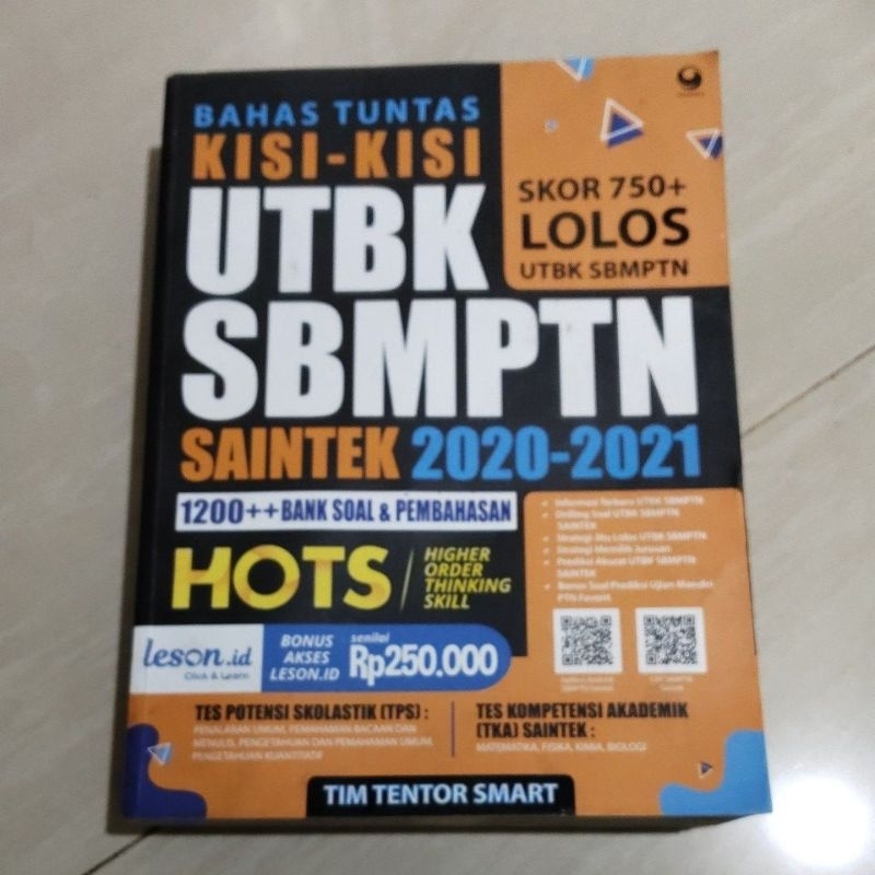 BUKU ORI BUKU BAHAS TUNTAS UTBK SBMPTN SAINTEK 2020-2021 PENERBIT GRASINDO