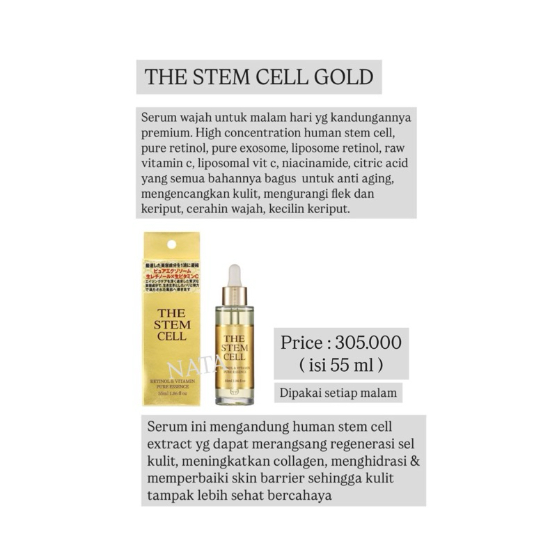 [ JEPANG ] THE STEM CELL GOLD