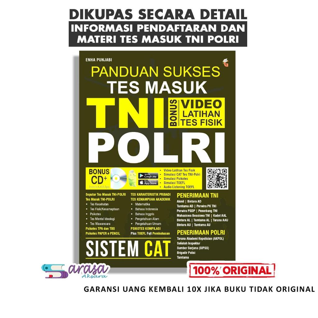 BUKU TNI POLRI - BUKU PSIKOTES TNI POLRI - PANDUAN SUKSES TES MASUK TNI POLRI SISTEM CAT