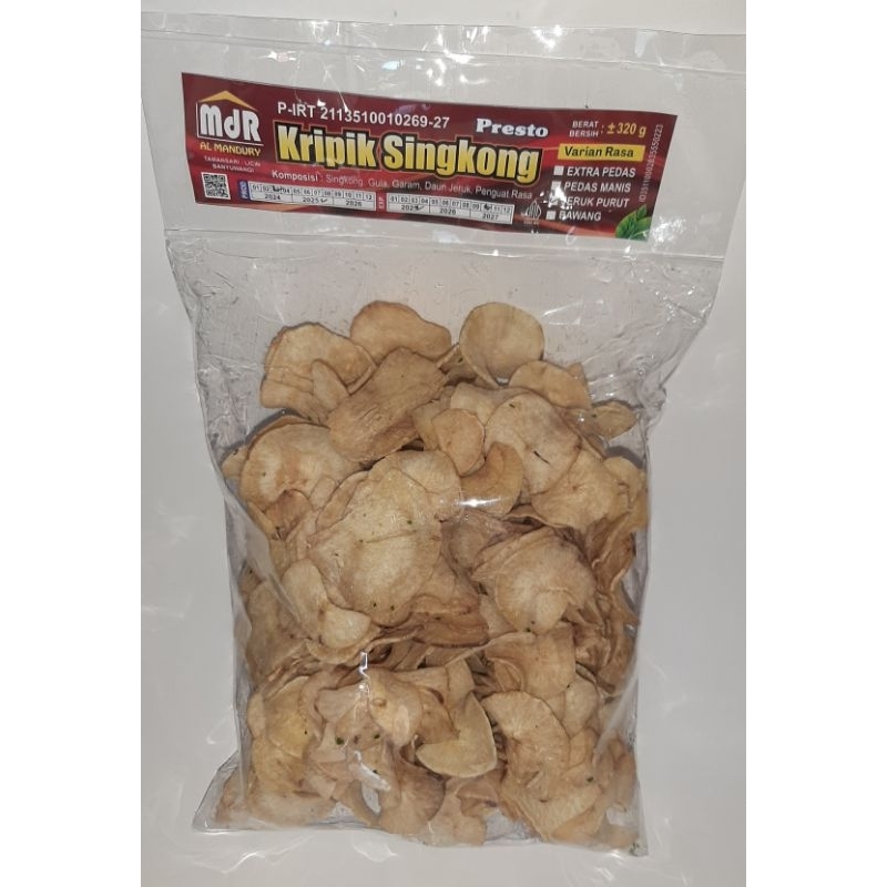 

Kripik Singkong Al Mandury rasa Jeruk Purut Netto 320gram