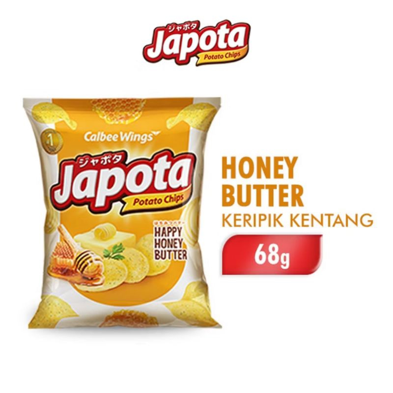 

Makanan Ringan Japota Potato Chips Honey Butter 68 gr