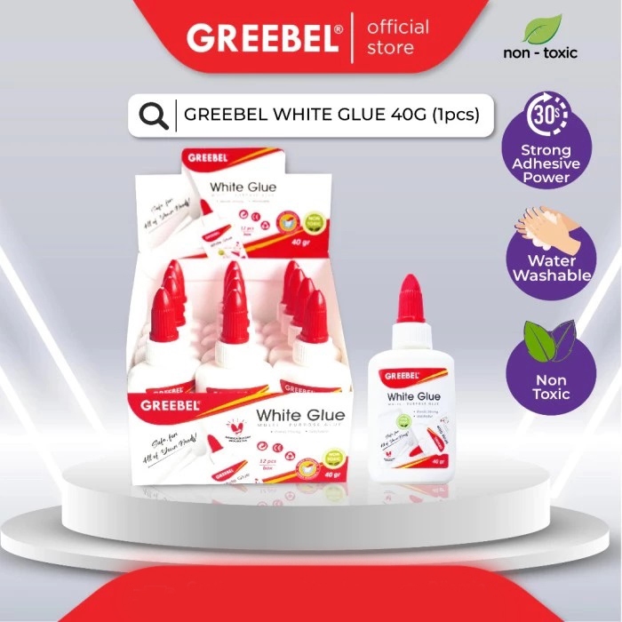 

Lem Putih White Glue 40gr Greebel