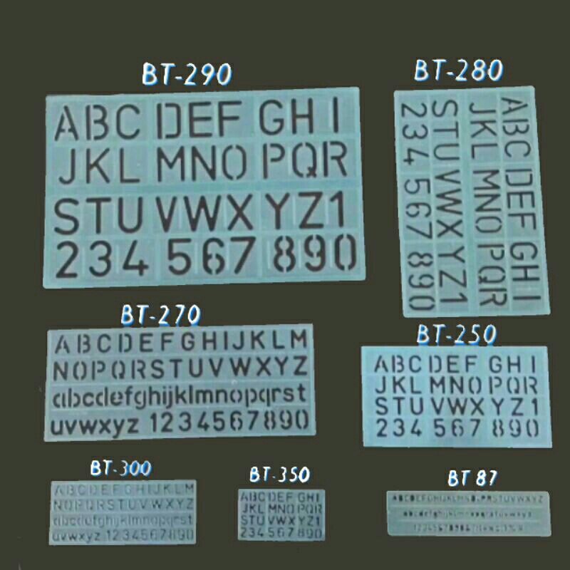 

Cetakan Sablon Huruf Angka