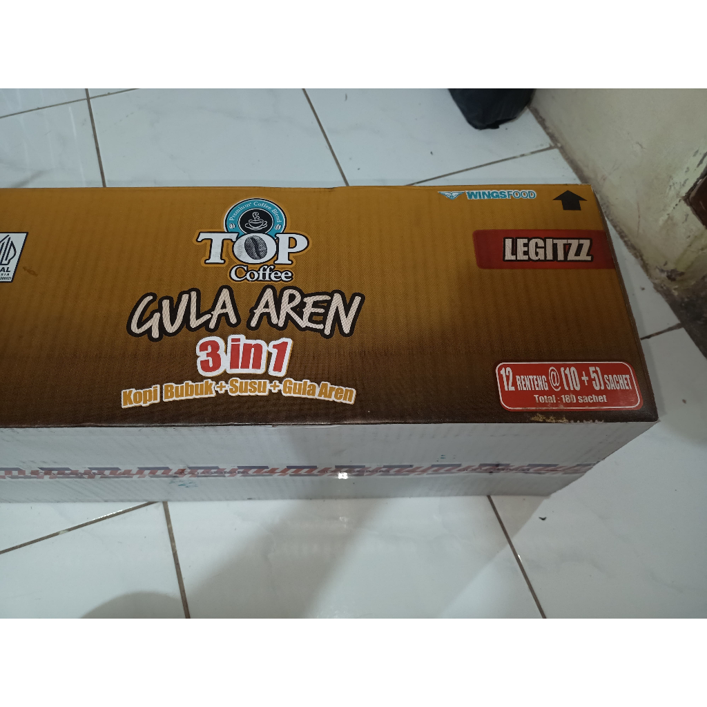 

1 DUS TOP Kopi Gula Aren TUBRUK LEGITZZ 3in1 Instant Coffee Sachet 27gr