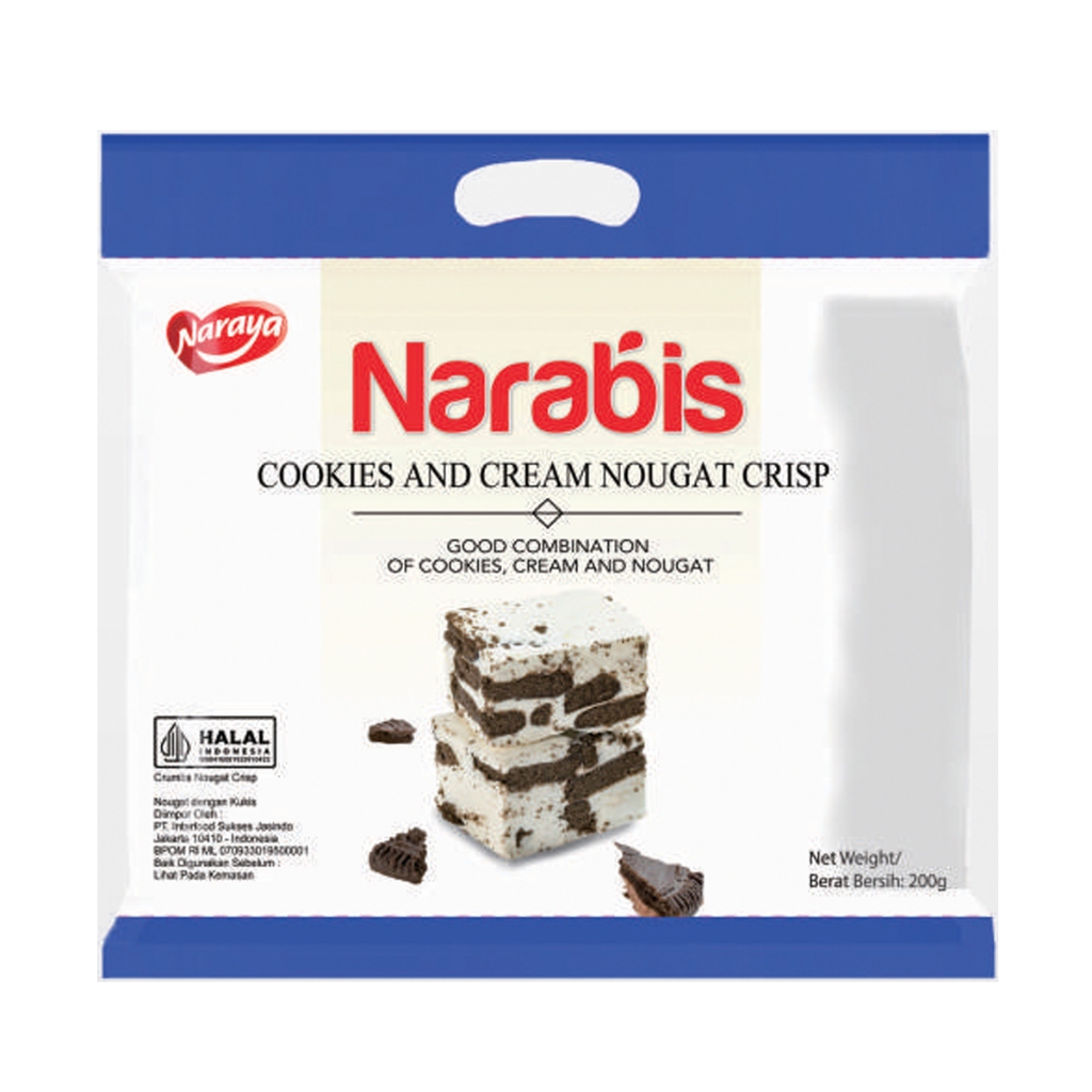

NARAYA NARABIS 200g COOKIES & CREAM