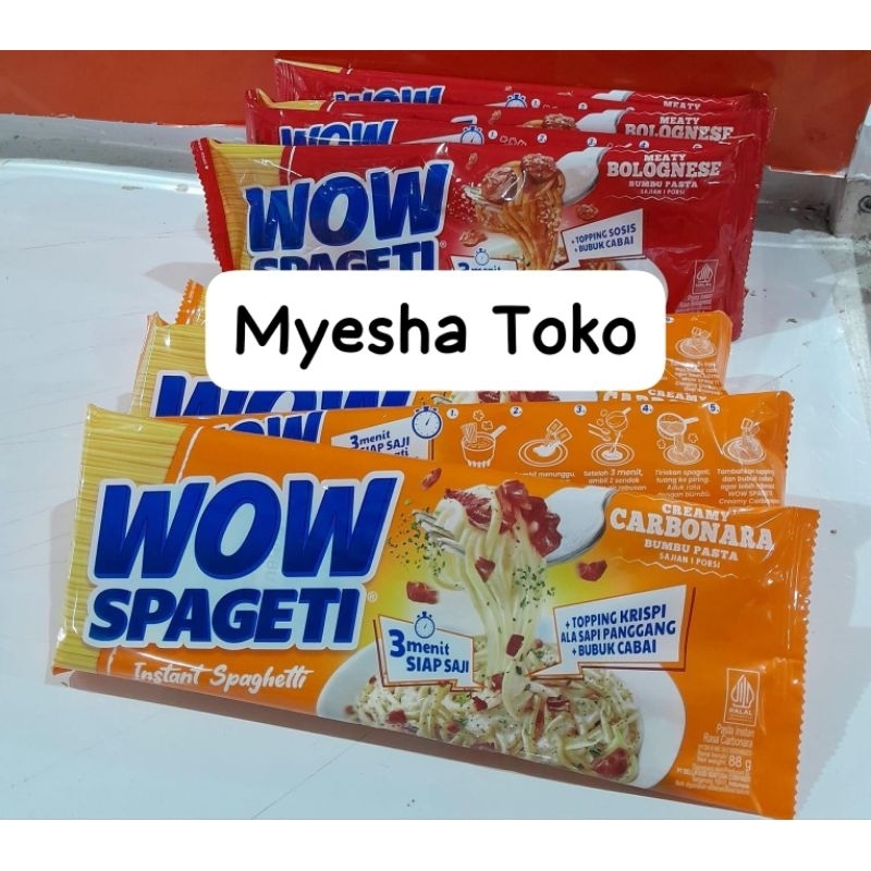 

WOW SPAGETI PAKET 5 PCS VARIAN CARBONARA & BOLOGNESE