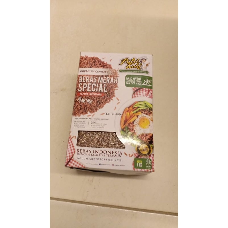 

beras merah premium putri koki kemasan 1kg