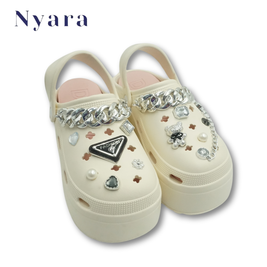 Sandal Sepatu Wegdes Wanita Sendal Baim Sandal Baim Sendal Slip on Sepatu Fuji Wanita Selop EVA Rubb