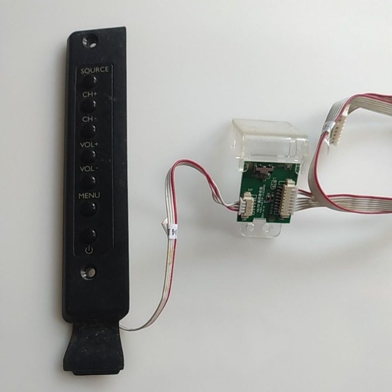 MODUL SENSOR IR REMOTE +TOMBOL CHANNEL TV LED PHILIPS 39PHA4251S/70
