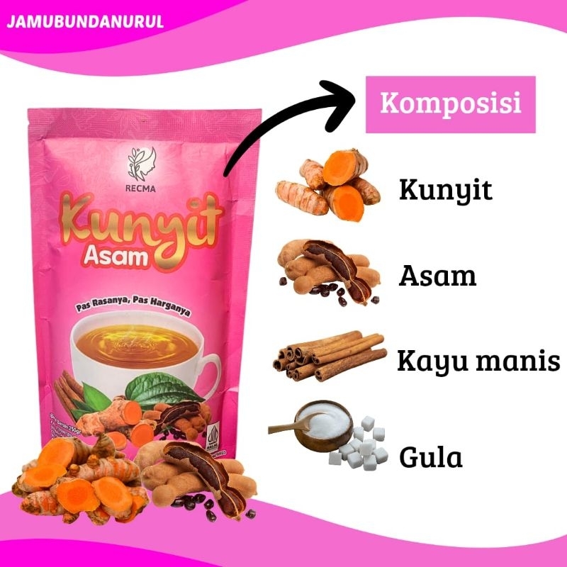 

Kunyit asam instan 250 gr tanpa ampas