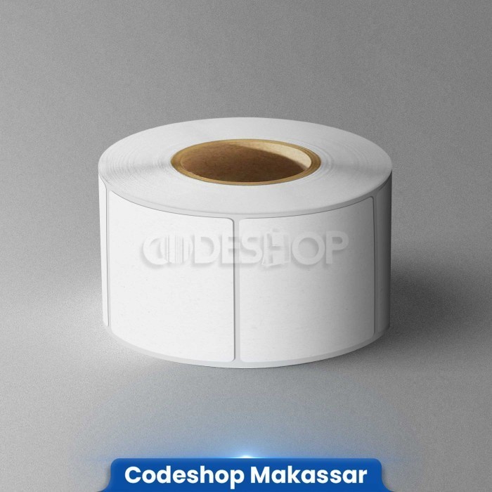 

Stiker Label Yupo Thermal Timbangan 50 x 40 mm 1 Line isi 500 Pcs Tahan Air Codeshop
