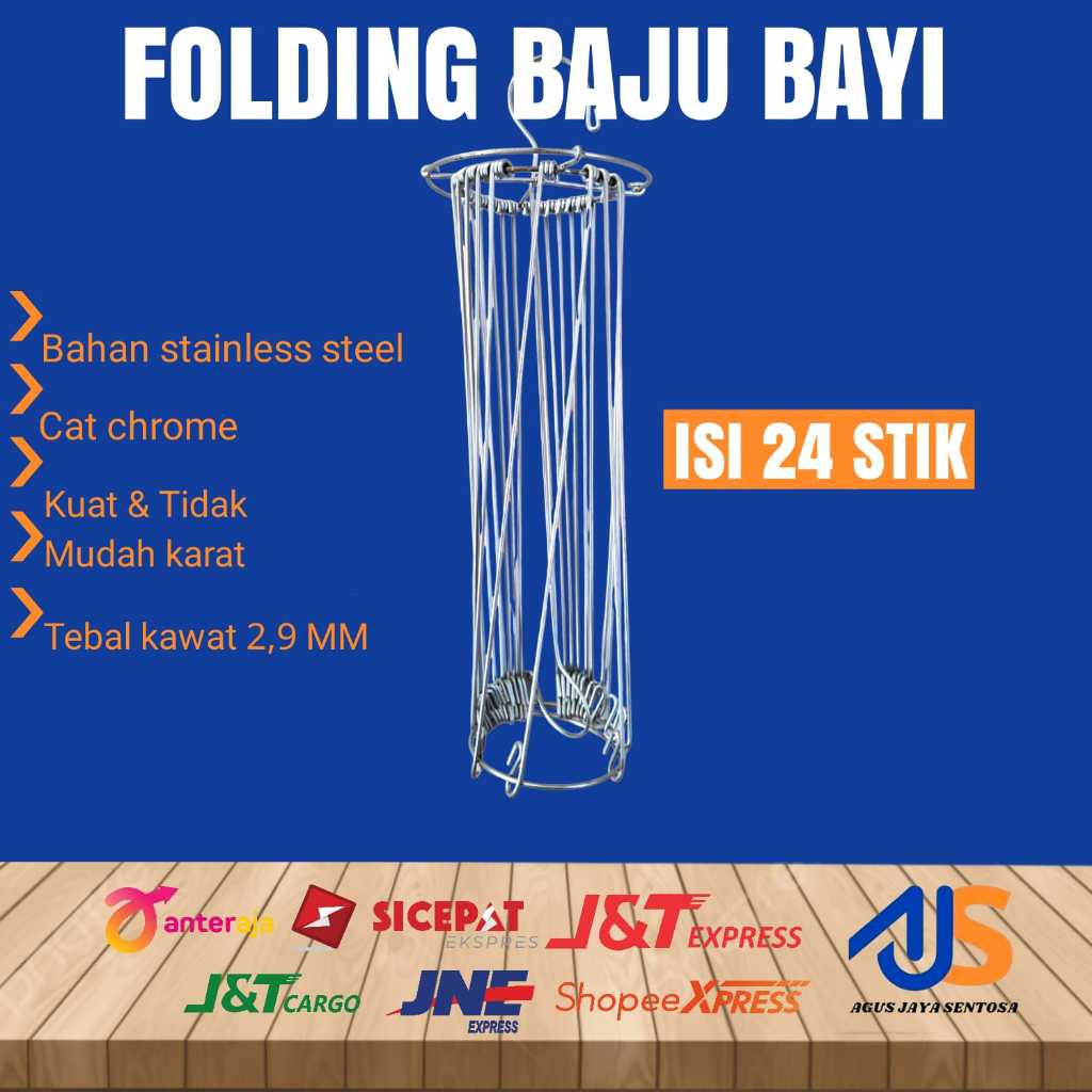 FOLDING BAJU BAYI gantungan baju bayi
