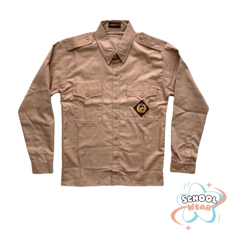 Baju Seragam Pramuka Lengan Panjang Sd Baju Pramuka Lengan Panjang Penggalang Anak Laki Laki